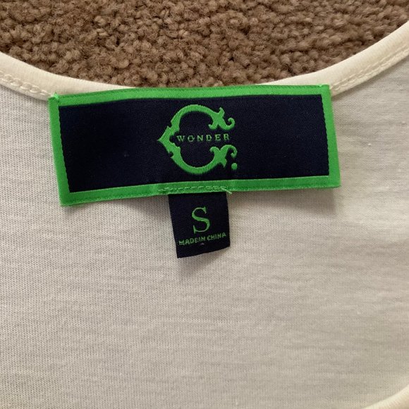 C. Wonder ivory off white tank top size small - Picture 3 of 3